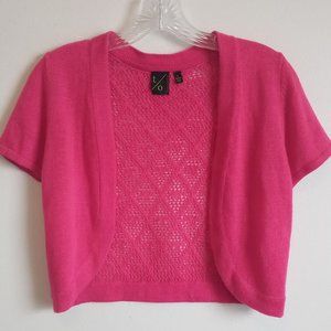 Women's Shrug Sweater Pink Large
